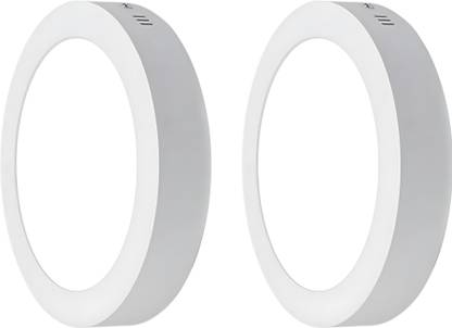 MVL MVL 15 Watt Round LED Ceiling Surface Panel Light (White, Pack of 2) Ceiling Light Ceiling Lamp