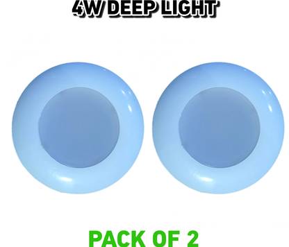 AP Source 4 WATT LED DEEP LIGHT Size 3 inch(Small Size), Pack of 2 Recessed Ceiling Lamp