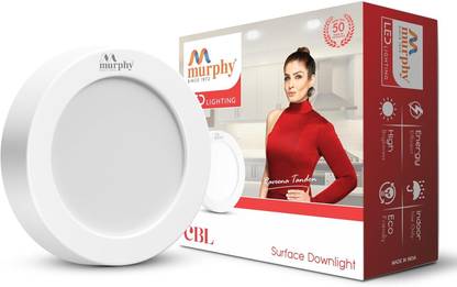 MURPHY LED 9 Watts CBL Round Surface Down Light, Pack of 1, Natural White Ceiling Light Ceiling Lamp