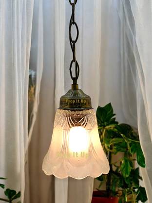 Prop It Up Small size pendant light for single bulb, antique Bronze finish with frost and eiching glass Pendant Lamp Ceiling Lamp