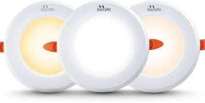 MURPHY 7W 3-in-1 Round LED down Light (Cool White/Warm White/Natural White, Pack of 20) Ceiling Light Ceiling Lamp