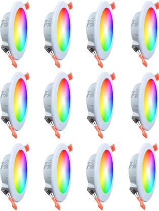 MVL Maxa 10 watt 7 colour in 1 led light pack of 12 Recessed Ceiling Light Ceiling Lamp