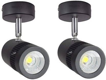 Hybrix LED Wall Spot Light (6 WATT) Adjustable Surface Wall/Ceiling light, Warm White,2 Recessed Ceiling Lamp