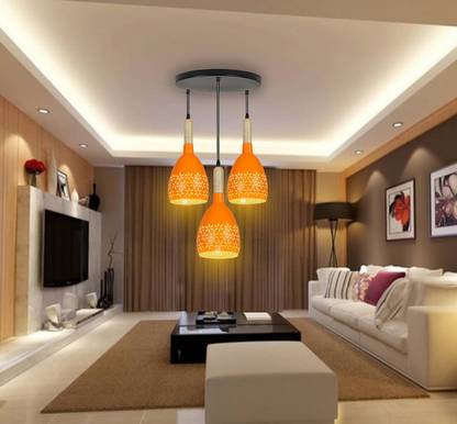 KINIS KIN-ORANGE STAR ROUND THAALI Cluster Pendant Light/ Cluster Ceiling Light Chandelier Ceiling Lamp