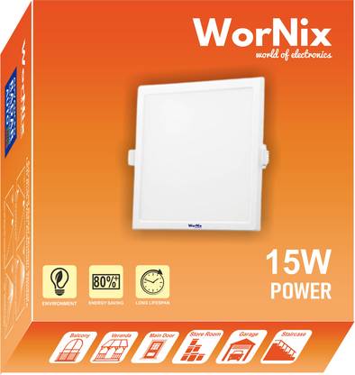 wornix Dimmable Motion Sensor 15w square ceiling panel light Ceiling Light Ceiling Lamp