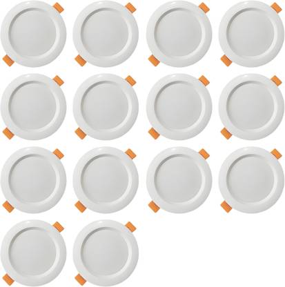 MVL 10-Watt LED Ceiling Conceal Panel Down Light White Round Pack of 14 Ceiling Light Ceiling Lamp