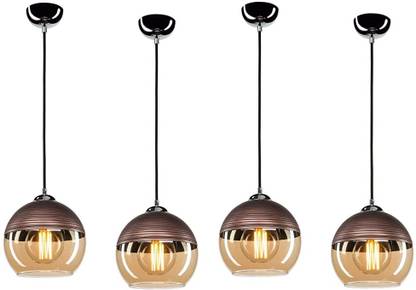 Kiyaan Celling Light For Home, Café, Rastaurant Chandelier Ceiling Lamp(Pack of 4) Chandelier Ceiling Lamp