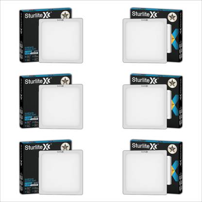 Sturlite S-FIT 12W Square LED Surface Light - (Pack of 6) Ceiling Light Ceiling Lamp