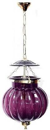 Baslash Complete Lighting Solution Melon Shaped Purple Pendant Hanging lamp Ceiling Light Ceiling Lamp