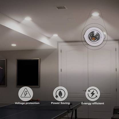 LU LUMINOSITY LED COB Spotlight |(5700K)|Adjustable Movable Design|Focus Light Ceiling Light Ceiling Lamp