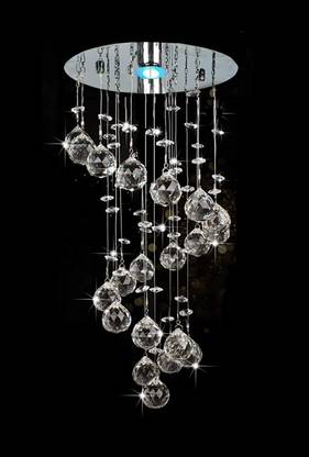 Crysta World chandelier home décor WHITE colour K9 Crystal Chandelier Ceiling Lamp
