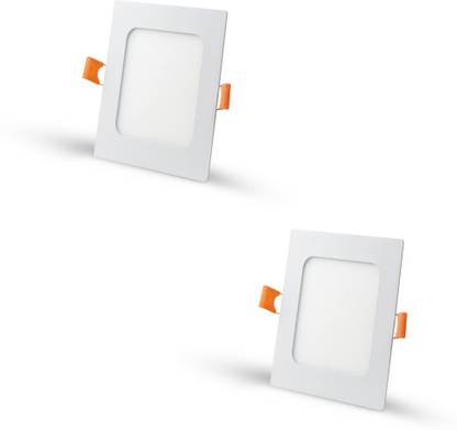 D'Mak 18 Watt LED Square False Ceiling Panel Light for POP (White, Pack of 02) Recessed Ceiling Lamp