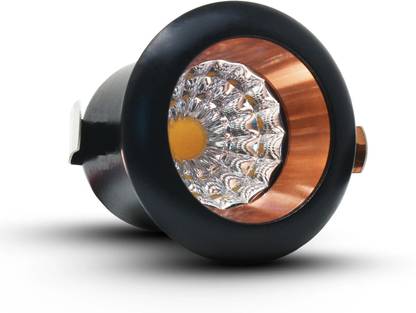 Hybrix LED 2 Watt Rose Gold Body, Spot Light, Button Light, Cabinet light, 1 Warm White Spot Light Ceiling Lamp