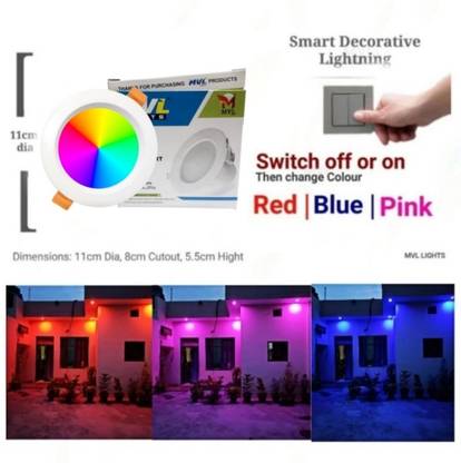 M.V.L 10 W Basic Round Plug & Play CFL Bulb