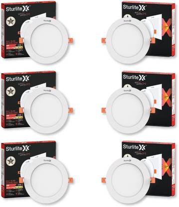 Sturlite Eco LYF 8W (3 in1) Round LED Downlight - (Pack of 6) Ceiling Light Ceiling Lamp