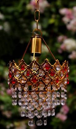 Knightwings Triple Red light Jhoomer Chandelier Ceiling Lamp