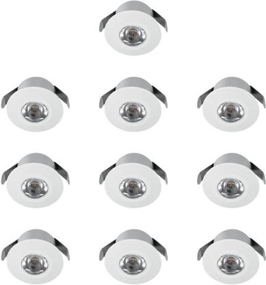 Jaquar Jasper Plus 2W LED Light Spotlight | Spot Light for Home Ceiling , Pack of 10 Ceiling Light Ceiling Lamp