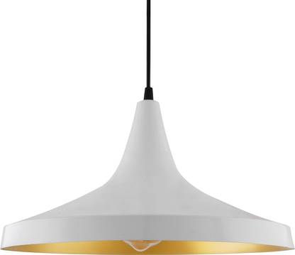 Homesake White Metal Modern Hanging Light, E26/27 Nordic Pendant Lamp, Danish Shaped Kitchen, Bedroom, Living Room Ceiling Lamp Pendants Ceiling Lamp
