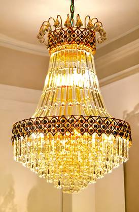 Prop It Up Original Pyramid Crystal Chandelier Gold Plated Stainless Steel Body and Crystal Glass Rosh Calisto Chandillier Chandelier Ceiling Lamp