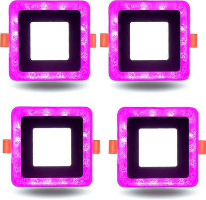 D'Mak 6 Watt LED Decorative Jelly Square 4D Effect Ceiling Lighting Recessed Ceiling Lamp