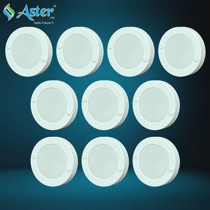 ASTER LITE 3W Surface Striker Light/Cabinet Light/Cupboard Light (Warm White, Pack of 10) Ceiling Light Ceiling Lamp