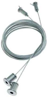 VEEKAYLIGHT 1 Meter Wire & Screw Suspension Hanging Kit for Suspended LED luminaire (1 Pair) Track Lights Ceiling Lamp