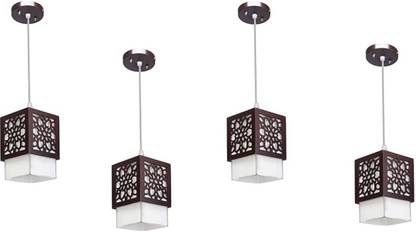 jency Innovate Square Flower Design hanging lamp (Set of 4),bulb not included Pendants Ceiling Lamp