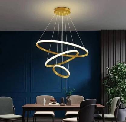 Yavik Modern 3 Ring LED High quality chandeliers light hanging pandent jhumar Chandelier Ceiling Lamp