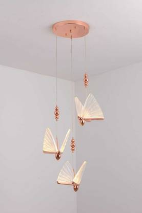 Blissbells Led 3 Light Gold Butterfly Bedside Hanging Pendant Ceiling Lamp Light Fixture Ceiling Light Ceiling Lamp