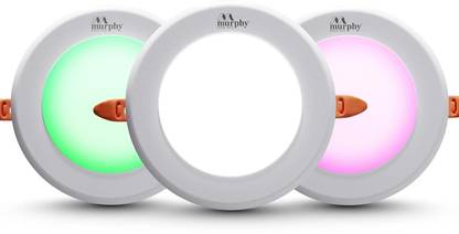 MURPHY 7W Comet 3-in-1 Round LED Conceal Panel Light (Cool White/Green/Pink) –Pack of 2 Ceiling Light Ceiling Lamp