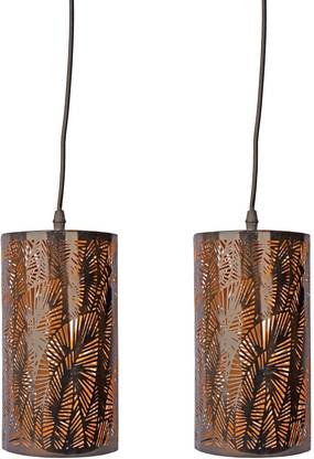 BENE Venlo Pendants Light MS 12.5 cm, (Brown, Pack of 2 Pc) Pendant Lamp Ceiling Lamp