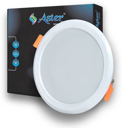 ASTER LITE 8W Neutral White (4000K) Slim Round LED Panel Light/Ceiling Light (Pack of 1) Recessed Ceiling Light Ceiling Lamp