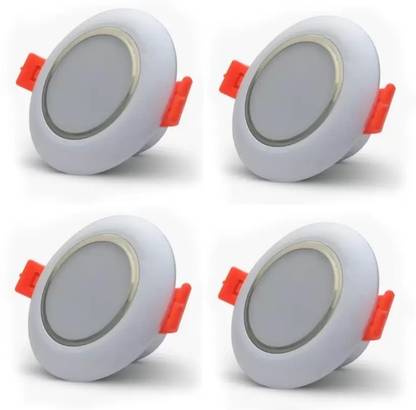 Nightstar 3 Watt White Deep Junction Box Conceal Down Light 4 Pcs Ceiling Light Ceiling Lamp