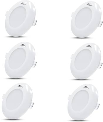 MURPHY 3W Hexa Deep Junction Box LED Down Light (Blue) - Pack of 6 Ceiling Light Ceiling Lamp