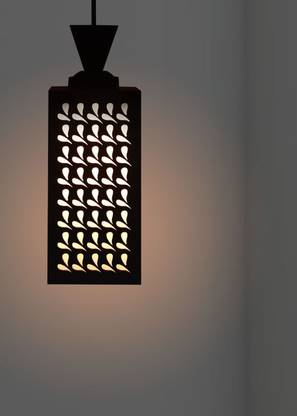 shyam enterprises UNNATI Handcrafted Wooden Hanging Lamp with Timeless Design for Ambient Lighting Ceiling Light Ceiling Lamp