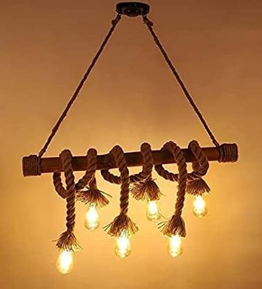 KINIS KIN-6 LIGHT BAMBOO Jhoomar Hanging Light/ Ceiling Light to Decor your Home Chandelier Ceiling Lamp