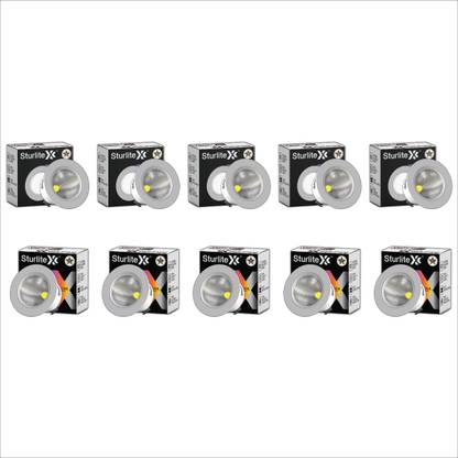 Sturlite Laura 3W LED Spotlight|3000K Warm Temperature - (Pack of 10) Recessed Ceiling Light Ceiling Lamp