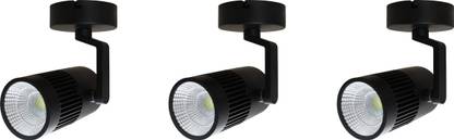 Newow 16W Glider SF Black Body LED Spot Light Track Light pack of 3 Track Lights Ceiling Lamp