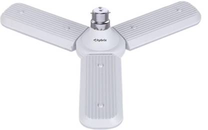 Hybrix Portable Fan Type LED Light, 3 Leaves (36 WATT) , 12" Cool White 6500K, 45/90 Degree Adjustable, High Luminaries, B22 NORMAL HOLDER Ceiling Light Ceiling Lamp