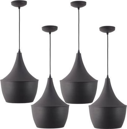 ELIANTE' Black Metal Hanging Lights for Home, Office, Bedroom, Drawing Room & Lobby Ceiling Light Ceiling Lamp