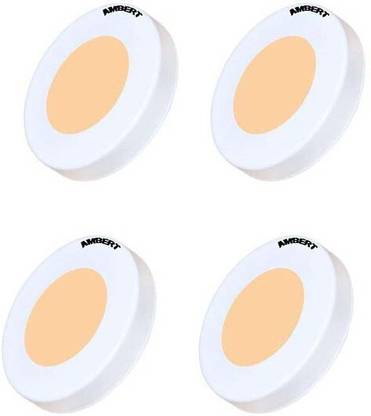 ambert 3W LED Ceiling Light Yellow Color 4 Pieces) for Home & offlice lights Ceiling Light Ceiling Lamp