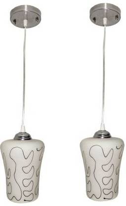 Zingy Hanging Pendant Light Ceiling Lamp GLass Decorative Light(Pack of 2) Pendant Lamp Ceiling Lamp