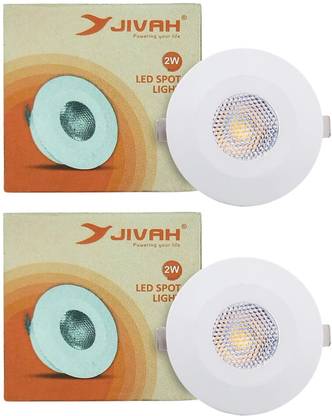 jivah 2 Watt Spot Light LED Pack of 2 Ceiling Light Ceiling Lamp