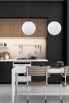 LYMON Black Colour Hanging Light for Living Room, Bedroom Bulb not Included Pendant Lamp Ceiling Lamp