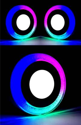 HBX LED Wall/Ceiling Surface Light 6 Watt (3+3) Dual 3D Light Color RGB+White, 3 Surface Ceiling Light Ceiling Lamp