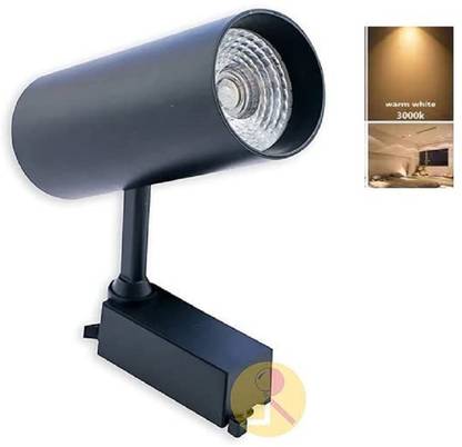 RADIANT LED Track Light (Black Body) - (Track Rail Not Included) (Warm White, 10 W) Track Lights Ceiling Lamp