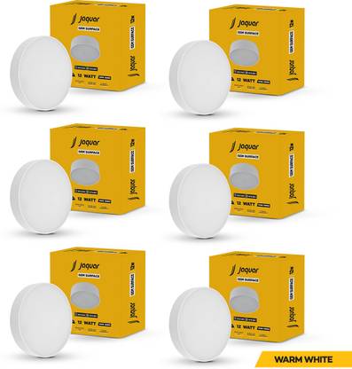Jaquar 12W LED Gem Trim Less Round Surface Mount Down Warm (Pack of 6) Ceiling Light Ceiling Lamp