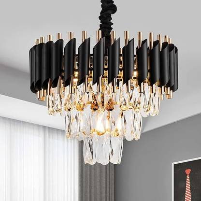 Adwait crystal polish metal 400mm hanging pendant jhoomer Chandelier Ceiling Lamp