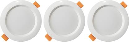 MVL 10-Watt LED Ceiling Conceal Panel Down Light White Round Pack of 3 Ceiling Light Ceiling Lamp