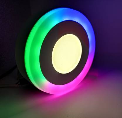 HBX LED Wall/Ceiling Surface Light 6 Watt (3+3) Dual 3D Light Color RGB+White, 1 Surface Ceiling Light Ceiling Lamp